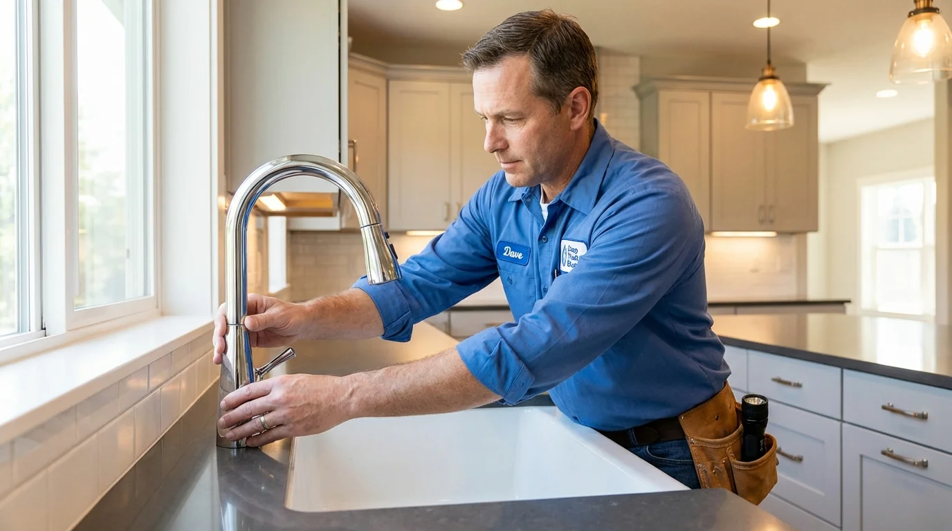 Kitchen faucet installation by Johns Plumbing LLC in Tierra Amarilla